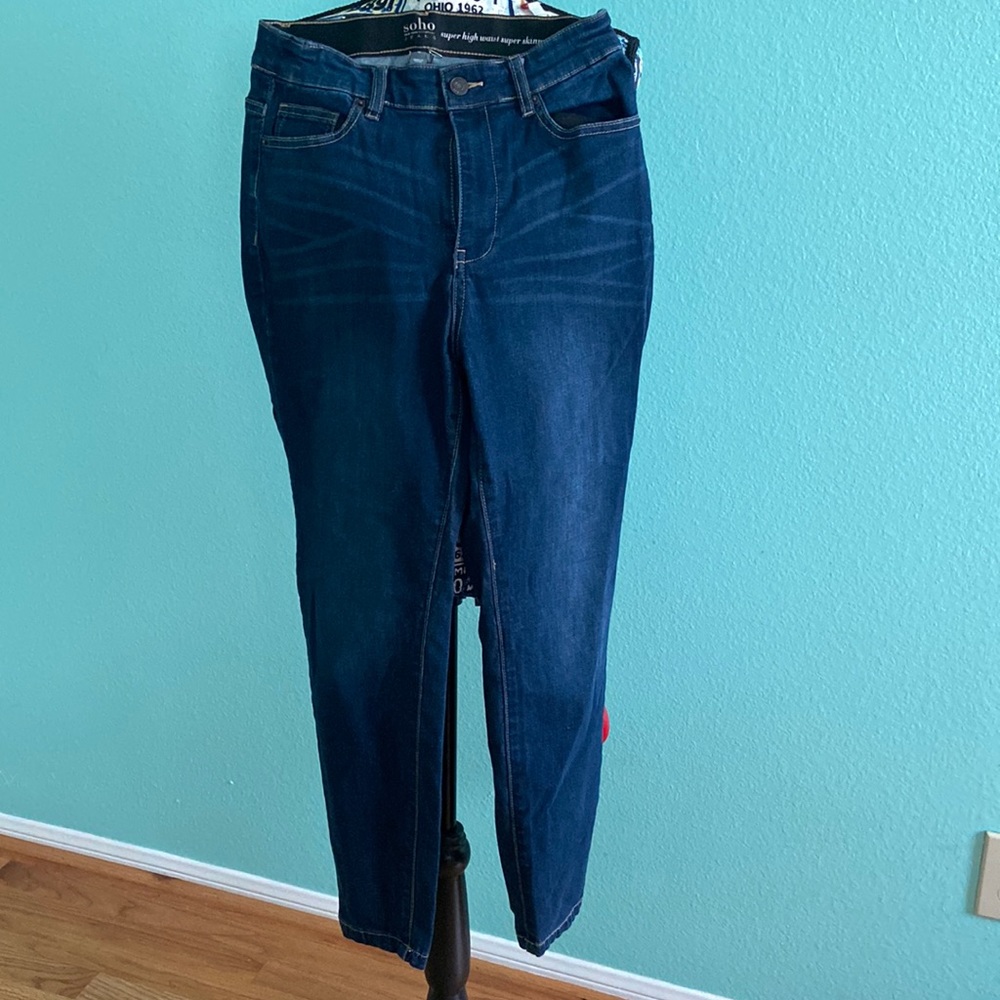 High waist skinny jeans
